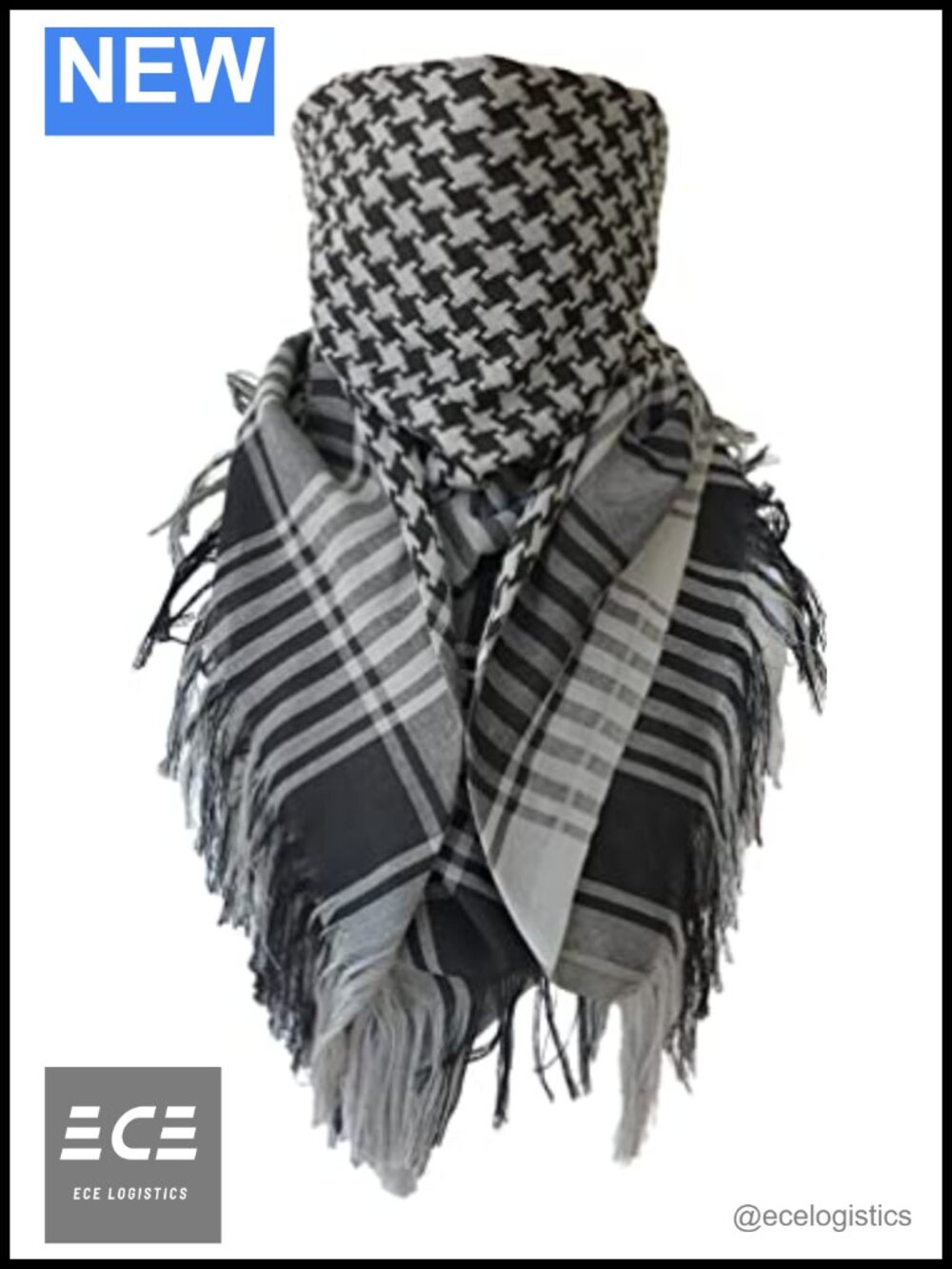 Military Shemagh Tactical Head Neck Scarf Keffiyeh Cotton Fringe